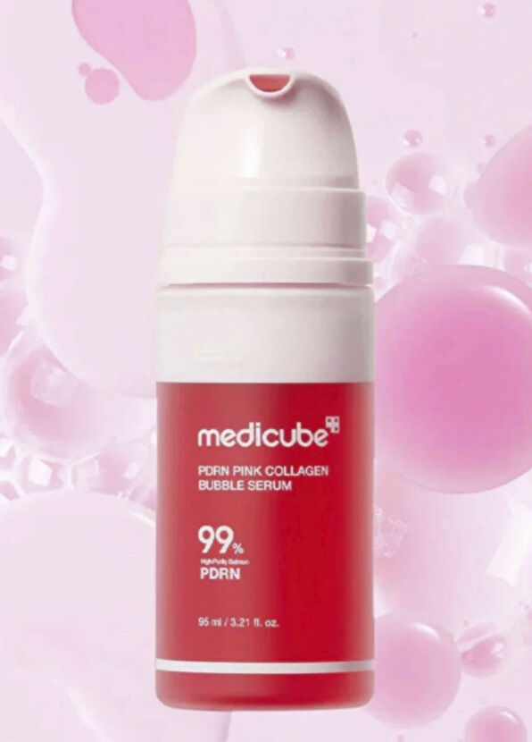 Medicube PDRN Pink Collagen Bubble Brightening Skin Serum 95 ml - 2