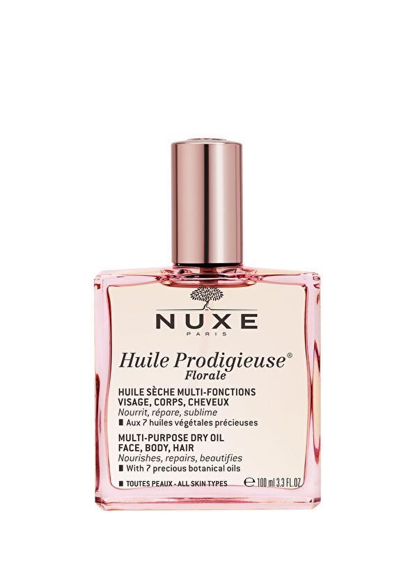 Nuxe Floral Face Hair & Body Multi-Purpose Dry Oil 100 ml + Body Massage Brush - 1