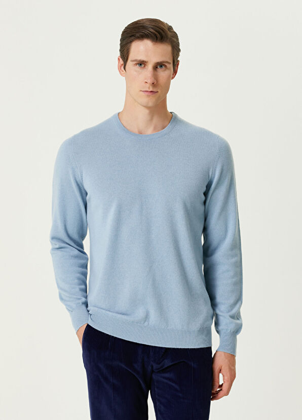Fedeli Açık Mavi Kaşmir Triko - 1