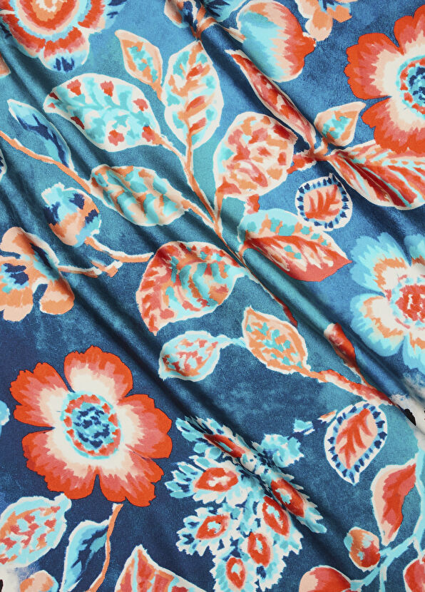 Beymen Club Mavi İpek Eşarp - 2