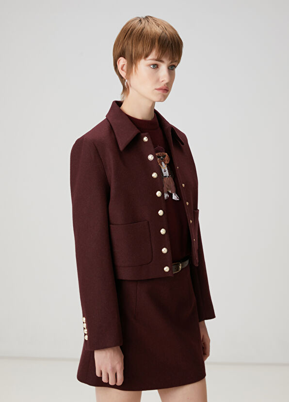 Beymen Club Bordo Yün Ceket - 3