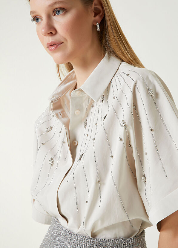Beymen Club Krem Taşlı Gömlek - 4