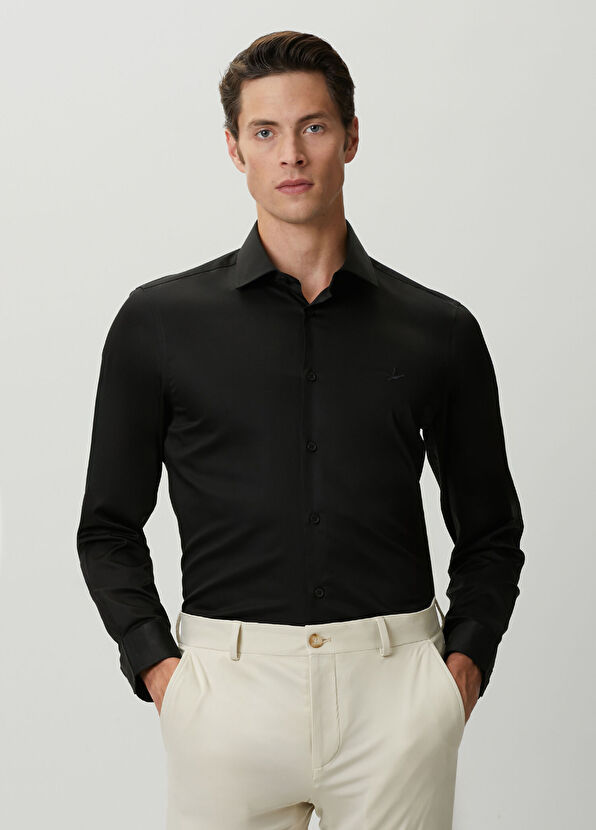 Beymen Club Siyah Slim Fit Gömlek - 1