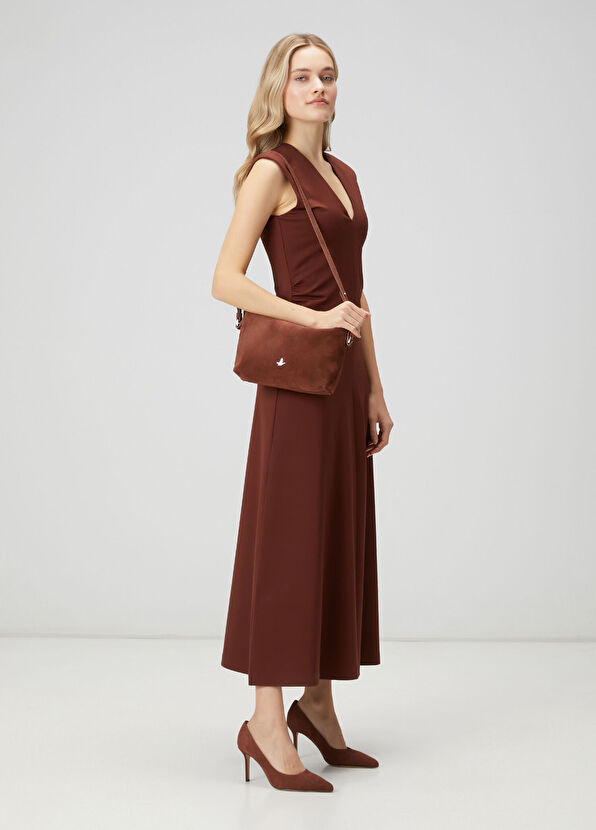 Beymen Club Burgundy Double Strap Women's Leather Bag - 2