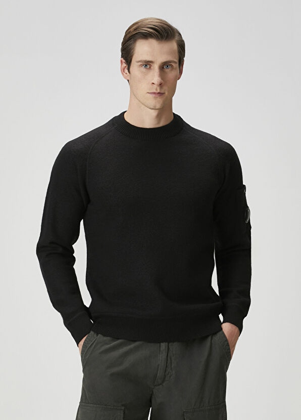 C.P. Company Black Wool Sweater - 1
