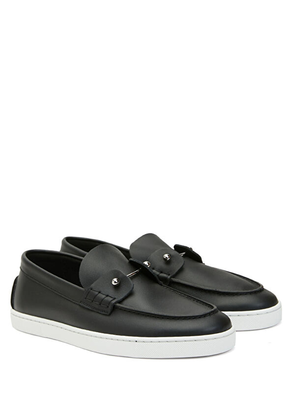Christian Louboutin Chambeliboat Black Mens Leather Loafer - 2