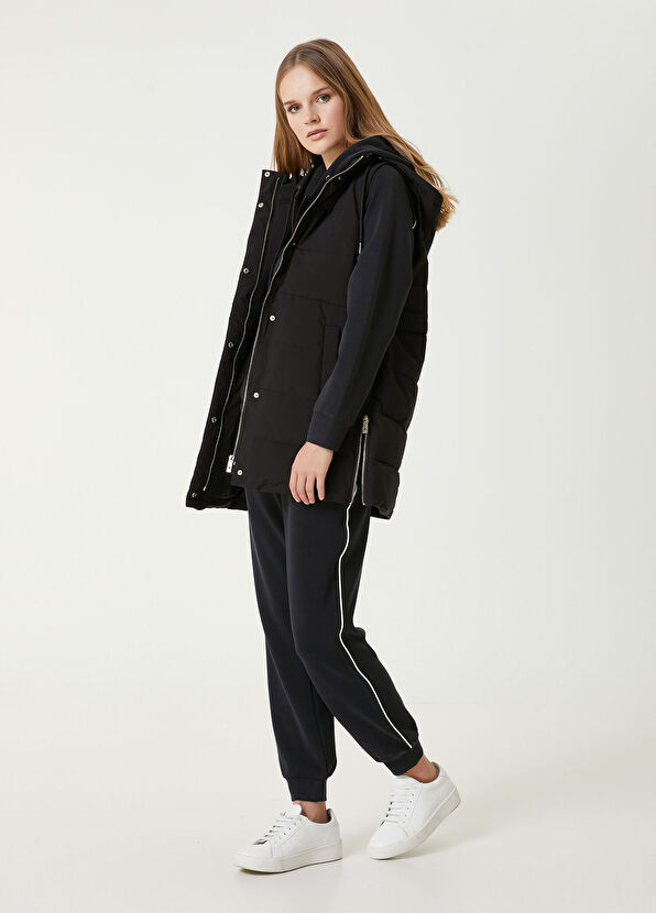 Beymen Club Black Hooded Puffer Vest - 3