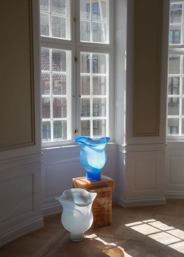 Helle Mardahl Blue Mega Glass Vase - 2