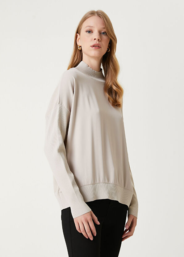 Beymen Club Bej Saten Garnili Kazak - 4