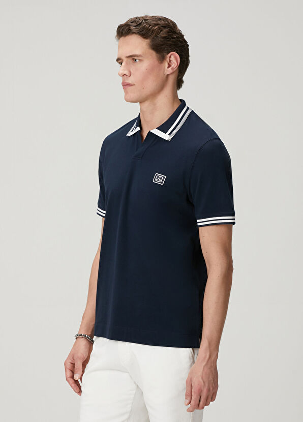 Beymen Club Lacivert Comfort Fit Pike Polo T-shirt - 4