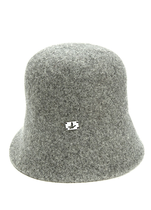 Beymen Club Grey Women's Wool Bucket Hat - 4