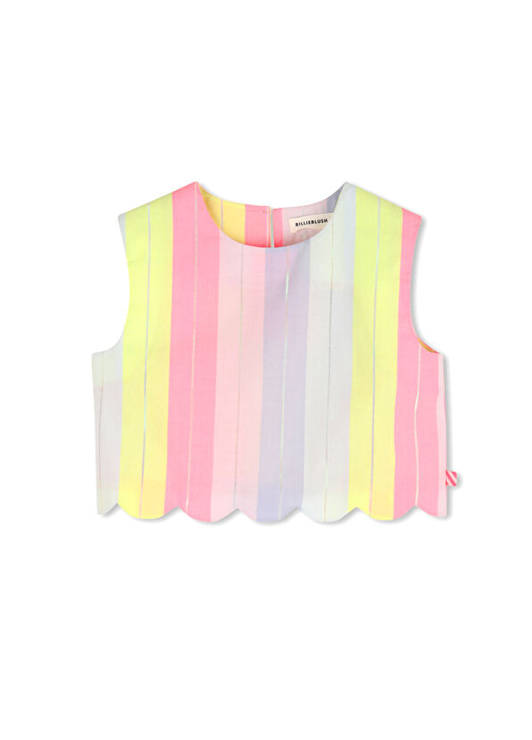 Billieblush Multicolored Striped Girls Blouse - 1