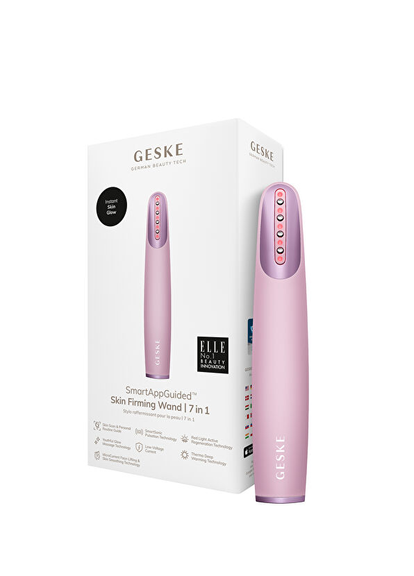 Geske Skin Firming Wand Pink Titreşimli Kırmızı Led Terapili Sıkılaştırıcı Yüz Bakım Cihazı - 4