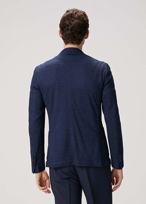 Maurizio Baldassari Lacivert Yün Ceket - 4