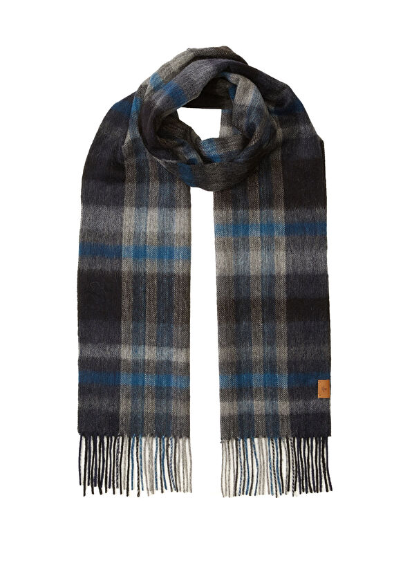 Beymen Club Mavi Erkek Yün Atkı - 1