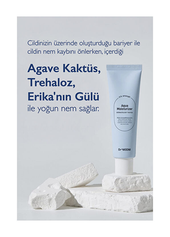 Dermal Dr+MEDM Facial Aqua Water-Based Moisturizing Face Cream for Oily and Combination Skin 50 gr - 3