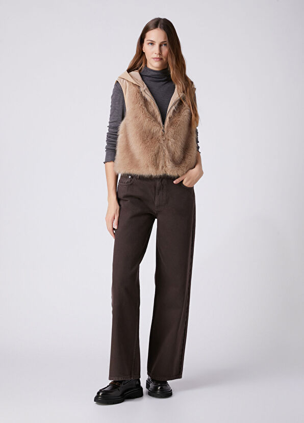 Beymen Club Beige Hooded Puffer Vest - 3