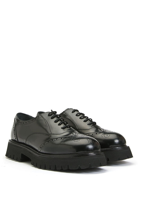 Beymen Club Black Women's Leather Shoes - 2