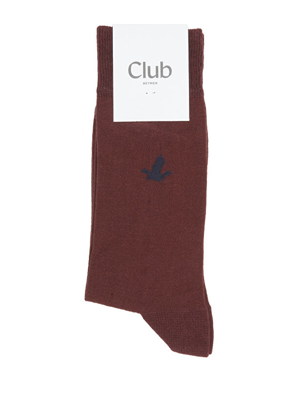 Beymen Club Burgundy Goose Logo Men's Ankle Socks - 1