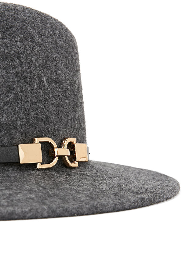 Beymen Club Grey Band Detailed Women's Wool Hat - 4