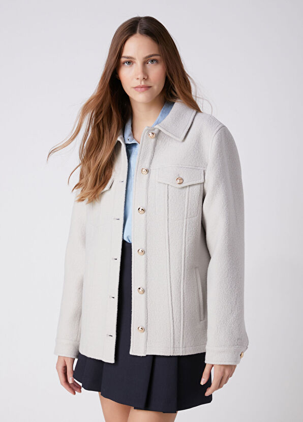 Beymen Club Rock Wool Jersey Over Shirt - 1
