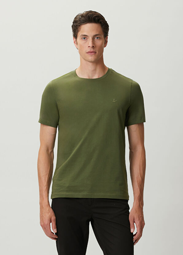 Beymen Club Khaki Basic T-Shirt - 1