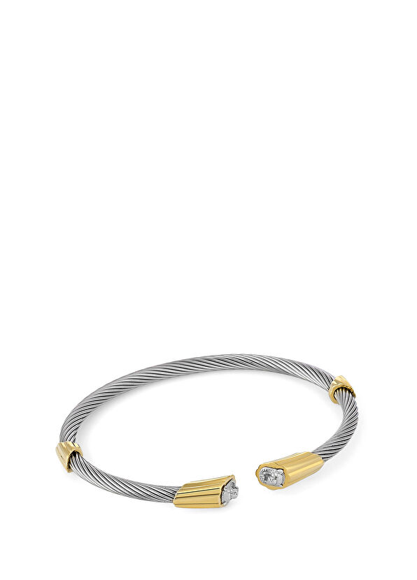 Boga Lion Erkek 14K Altın Cuff Bileklik - 1