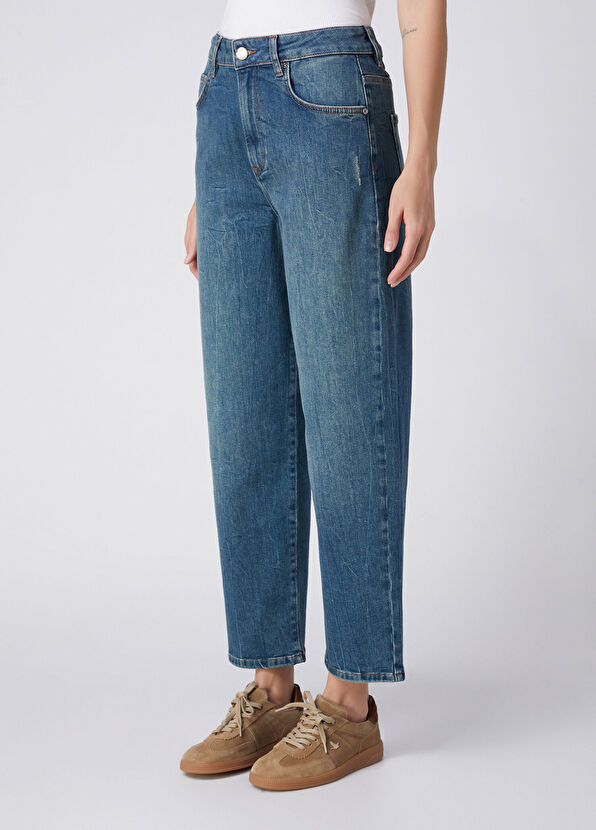 Beymen Club Tapered Fit Blue Jeans - 3