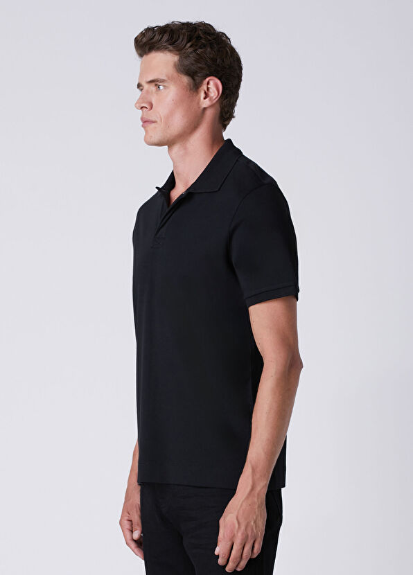 Beymen Club Comfort Fit Siyah Polo Yaka T-shirt - 4