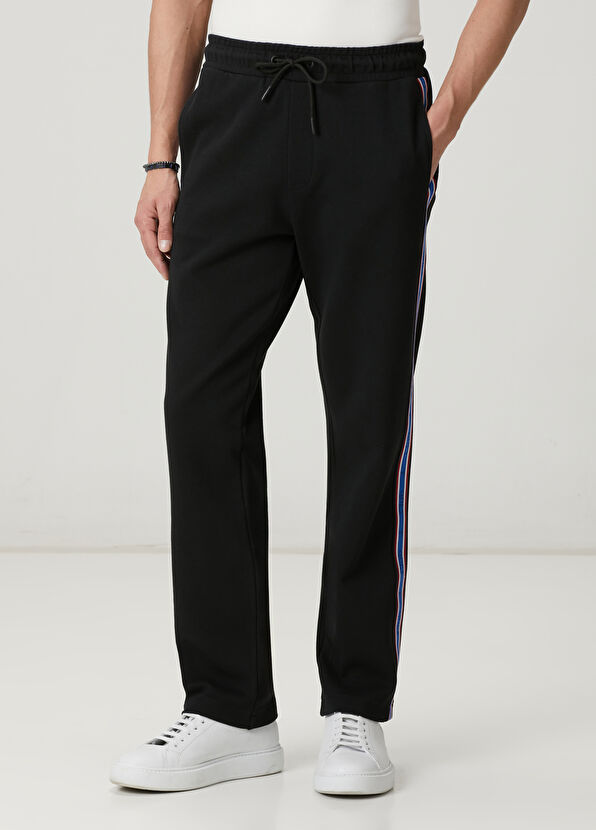 Beymen Club Black Color Stripe Detailed Sweatpants - 2