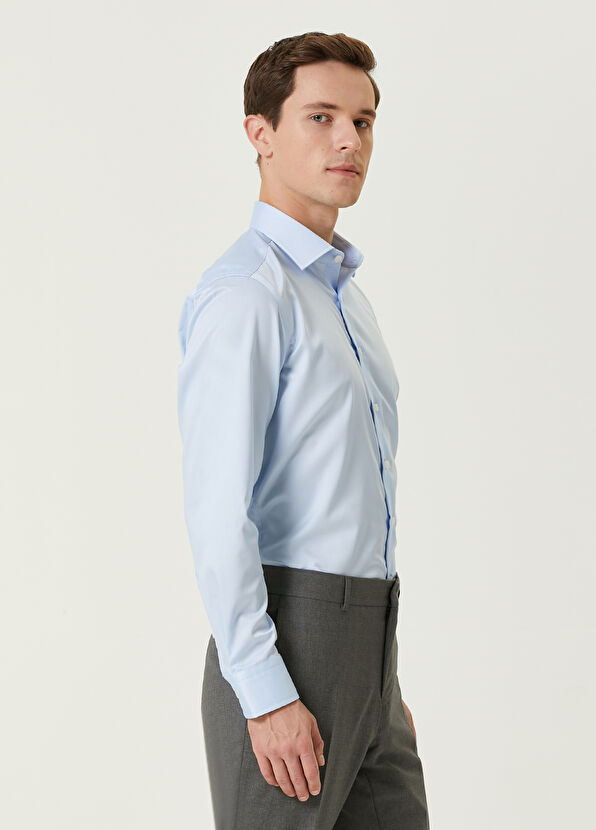 Beymen Club Slim Fit Mavi Normal Yaka Gömlek - 2