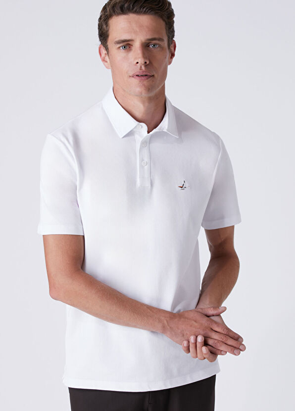 Beymen Club Comfort Fit Beyaz Polo T-shirt - 1