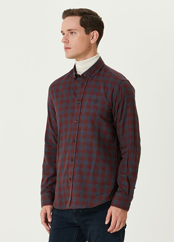 Beymen Club Comfort Fit Bordo Gömlek - 4