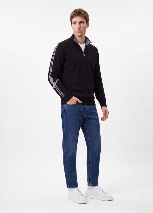 Beymen Club Black Goose Jacquard Sweater - 2