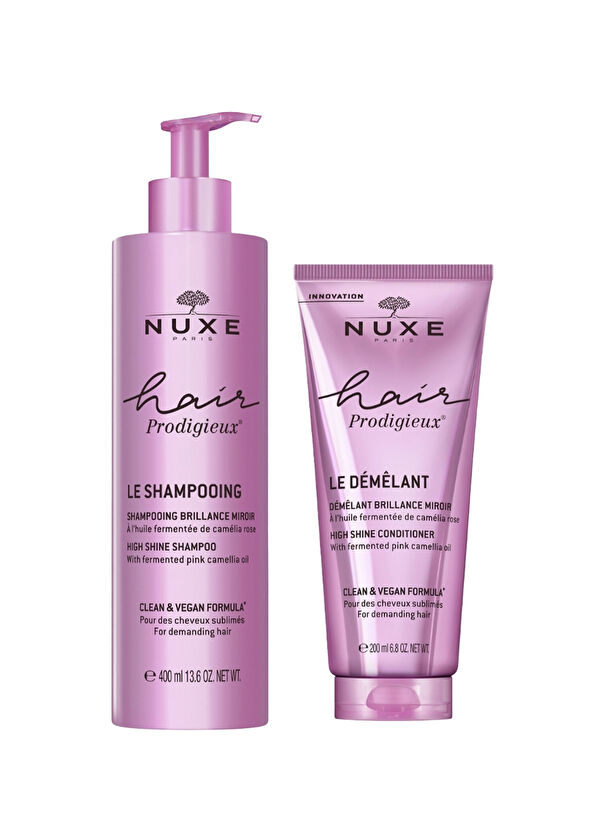 Nuxe High Shine Shampoo 400 ml+ High Shine Conditioner 200 ml Saç Bakım Seti - 1