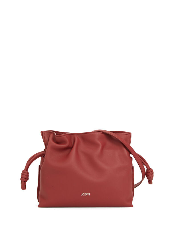 Mini Flamenco Kırmızı Kadın Deri Çanta - Görsel 2