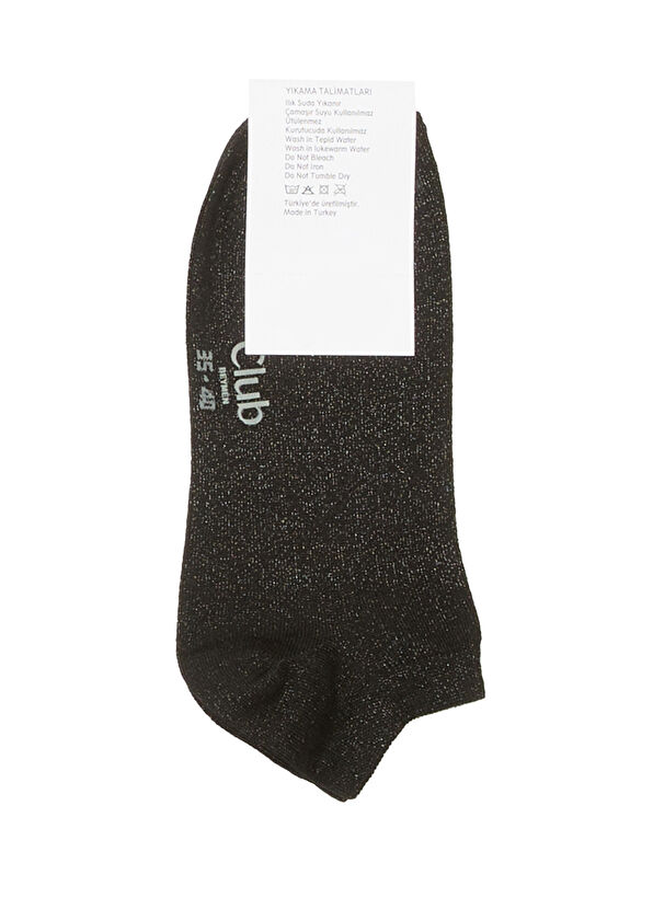 Beymen Club Siyah Kadın Simli Çorap - 2