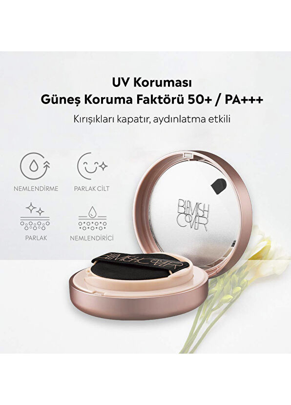 Hanskin Blemish Cover Conceal Cushion N.21 Cream Yarı Mat Kapatıcı Fondöten - 3