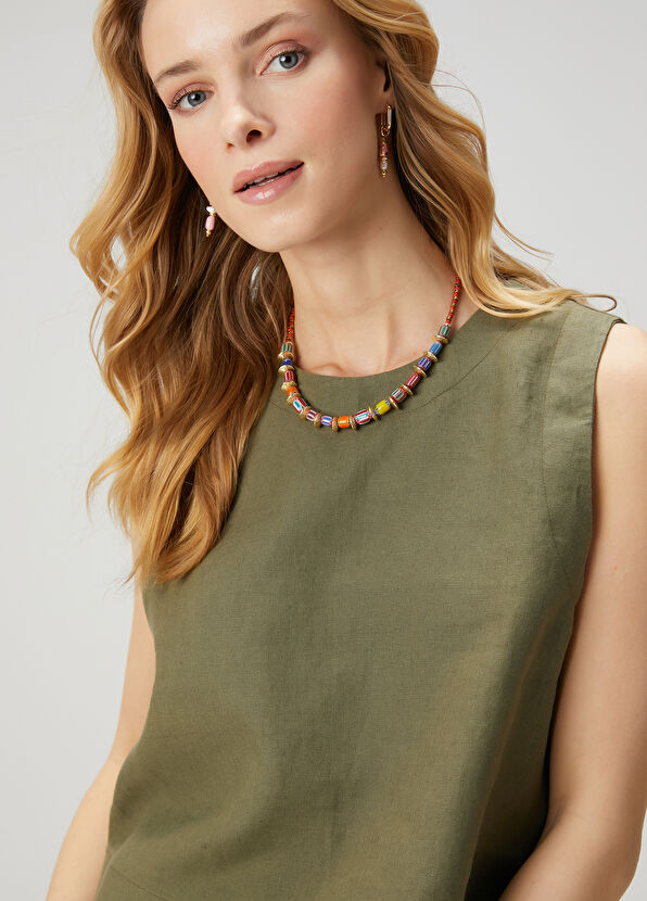 Beymen Club Haki Keten Bluz - 2