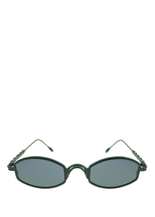 Capote Black Metal Unisex Sunglasses - 1