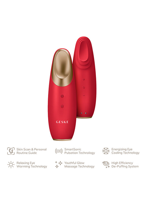 Geske Warm & Cool Eye Energizer Soğutma ve Isıtma Sağlayan Titreşimli  Akıllı Göz Çevresi Masaj Cihazı  - 2
