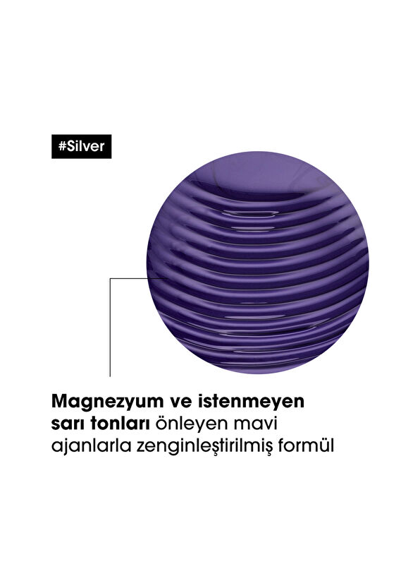 Loreal Professionnel Serie Expert Silver Mor Şampuan 300 ml - 4