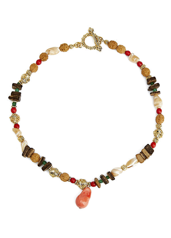 Beymen Club Çok Renkli Doğal Taşlı Kadın Kolye - 2