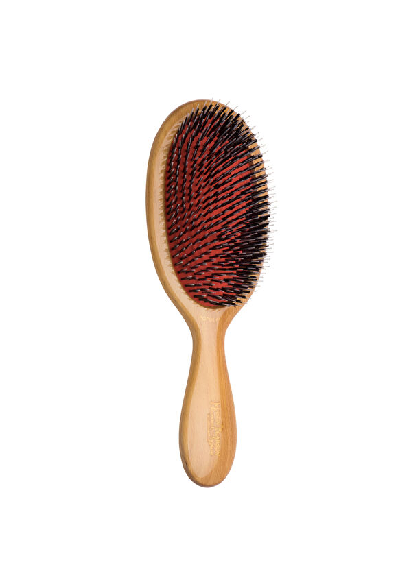Mason Pearson Popular Bristle Nylon BN1W Wood Geniş Saç Fırçası - 1