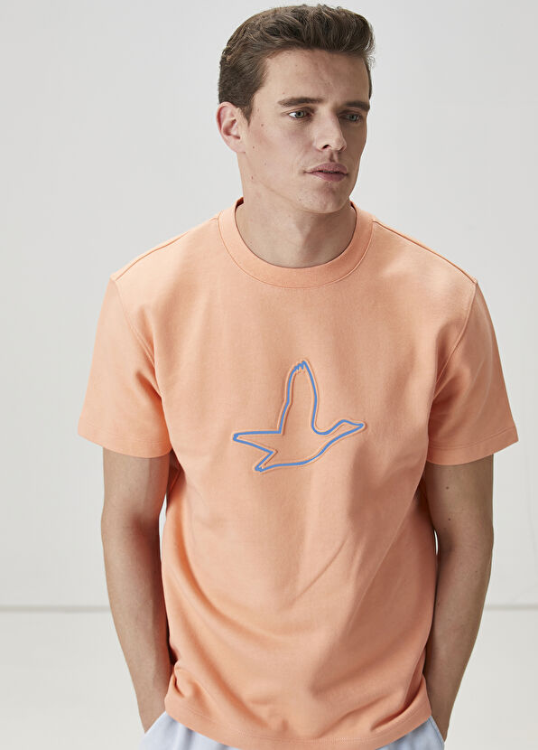 Beymen Club Kayısı Kontrast Baskı Detaylı T-shirt - 2