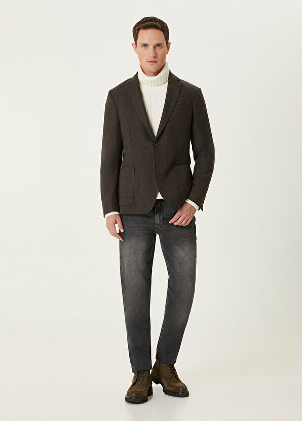 Slim Fit Dark Grey Jeans Beymen Club Slim Fit Dark Grey Jeans - 1