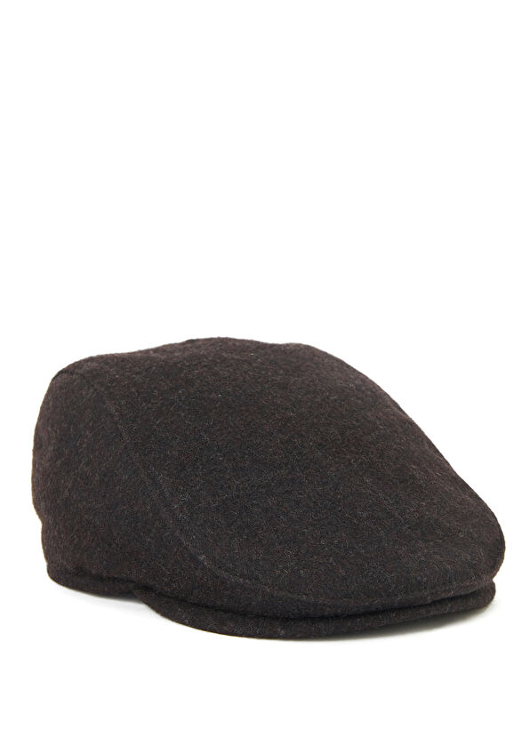 Beymen Club Kahverengi Silik Çizgili Erkek Yün Şapka - 2