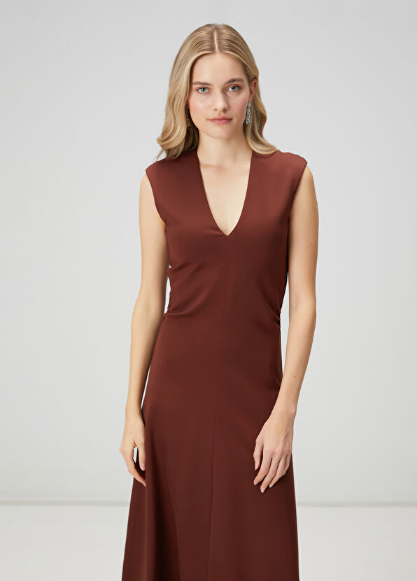 Beymen Club Kiremit Drapeli Uzun Elbise - 2