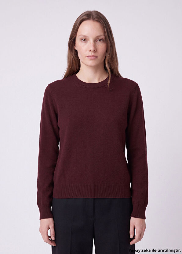 Beymen Club Plum Cashmere Sweater - 1