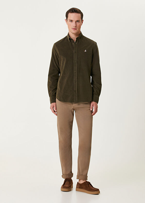 Beymen Club Slim Fit Mink Extra Stretch Non Denim Pants - 1